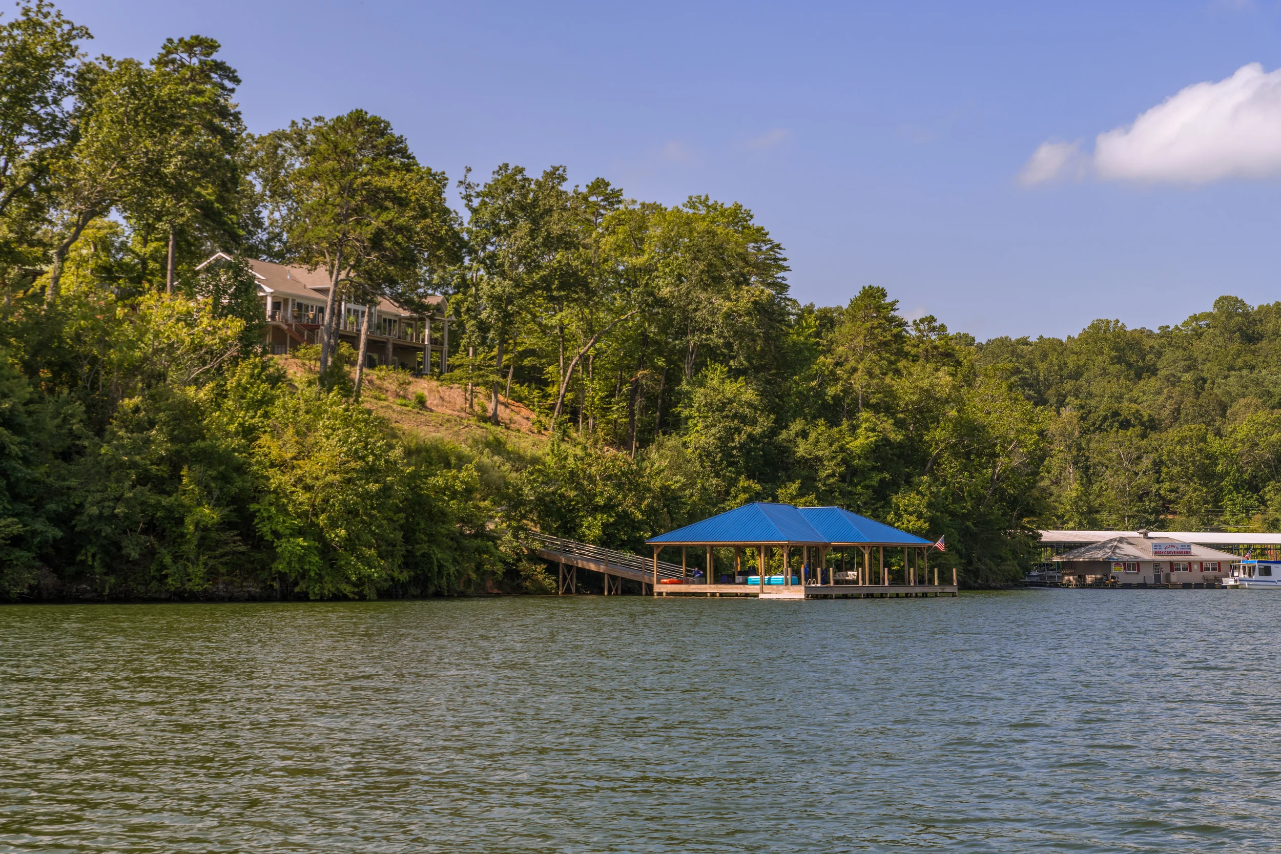 Marina and dock by the Tennessee River in Soddy Daisy