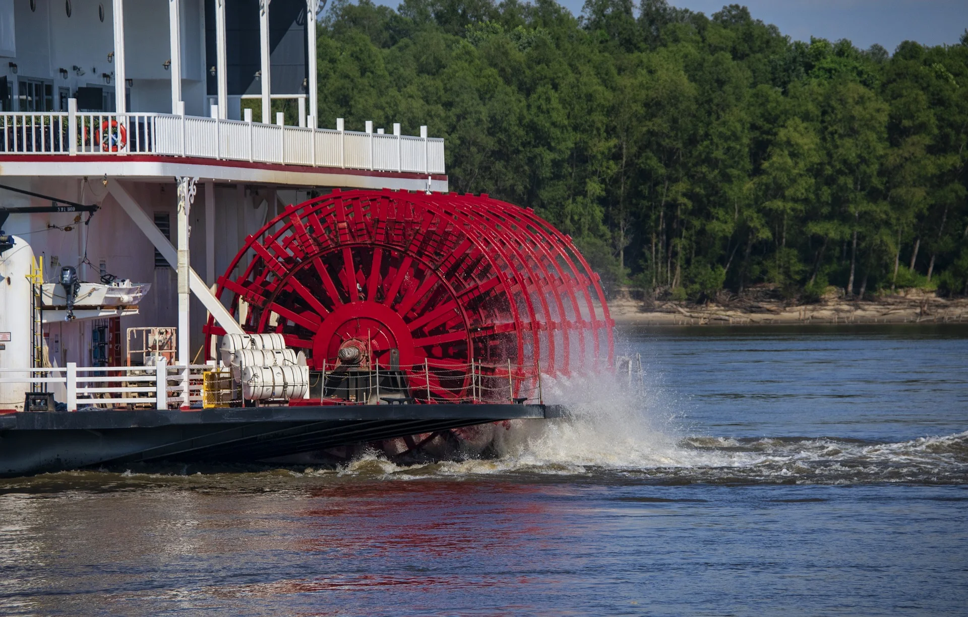 paddle wheel river boat