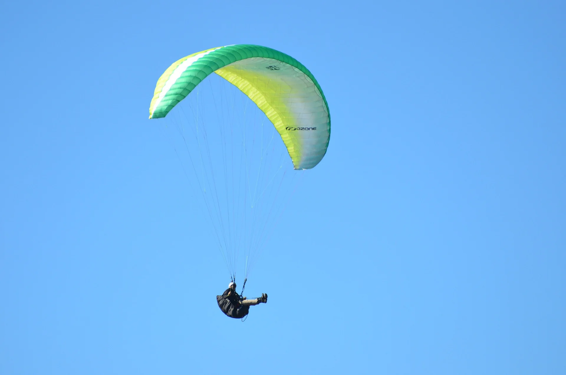 paraglider sailing through the air